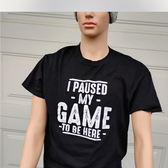 Black Gaming T-Shirt - Picture 1 of 4